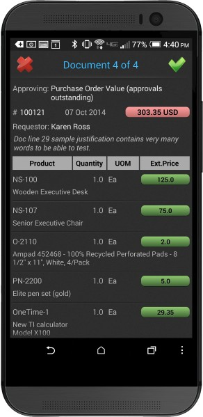screenshot of Slingshot Enterprise Business Suite